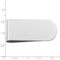 Sterling Silver Rhodium-plated Money Clip view 2