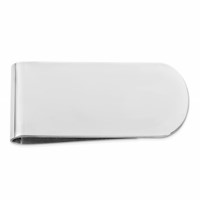 Sterling Silver Rhodium-plated Money Clip view 1