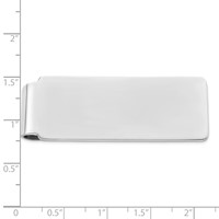 Sterling Silver Rhodium-plated Money Clip view 2