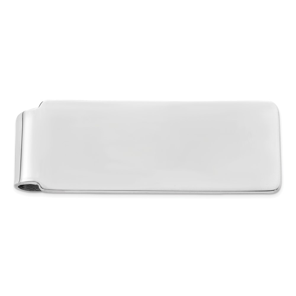 Sterling Silver Rhodium-plated Money clip (QQ140)