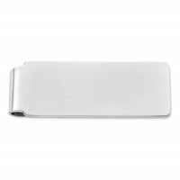 Sterling Silver Rhodium-plated Money Clip view 1