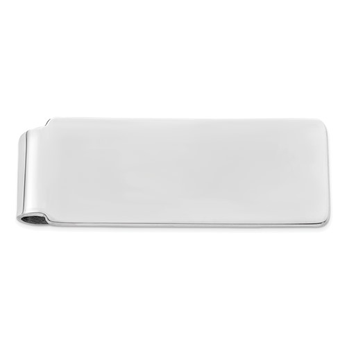 Sterling Silver Rhodium-plated Money Clip