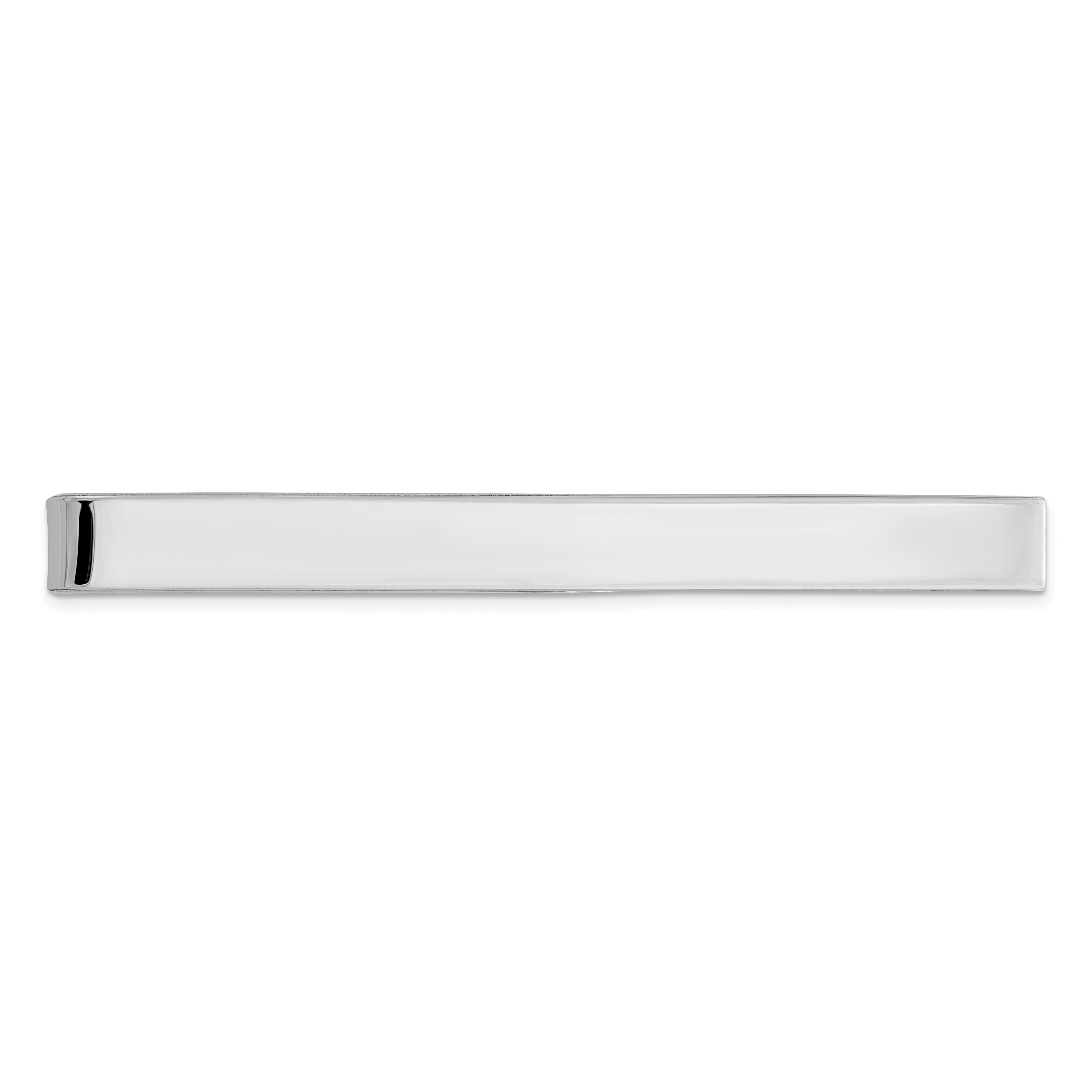 Sterling Silver Rhodium-plated Tie Bar (QQ142)
