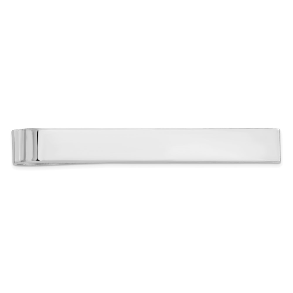 Sterling Silver Rhodium-plated Tie Bar (QQ143)