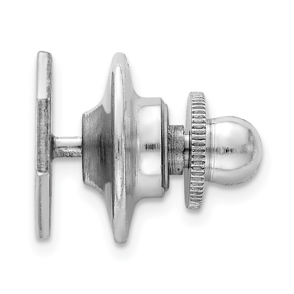 Sterling Silver Rhodium-plated Tie Tac (QQ144)
