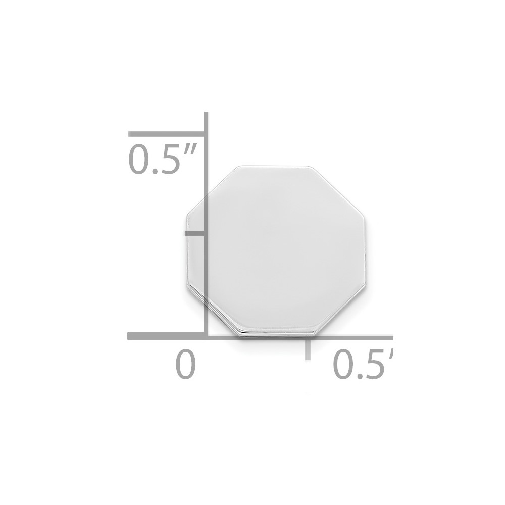 Sterling Silver Rhodium-plated Tie Tac (QQ144)