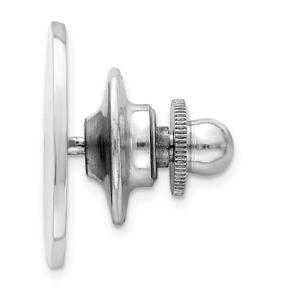 Sterling Silver Rhodium-plated Tie tac (QQ145)