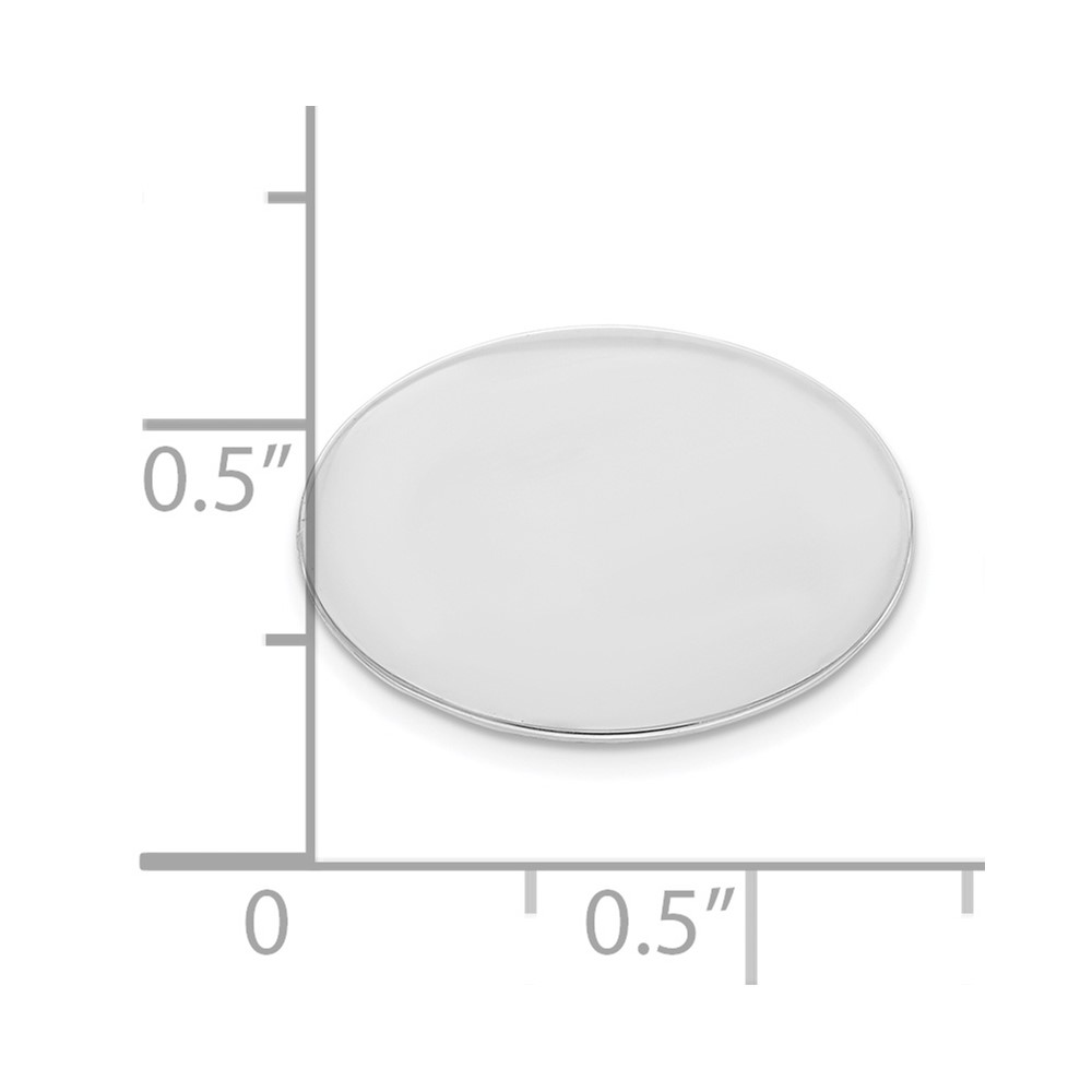 Sterling Silver Rhodium-plated Tie tac (QQ145)