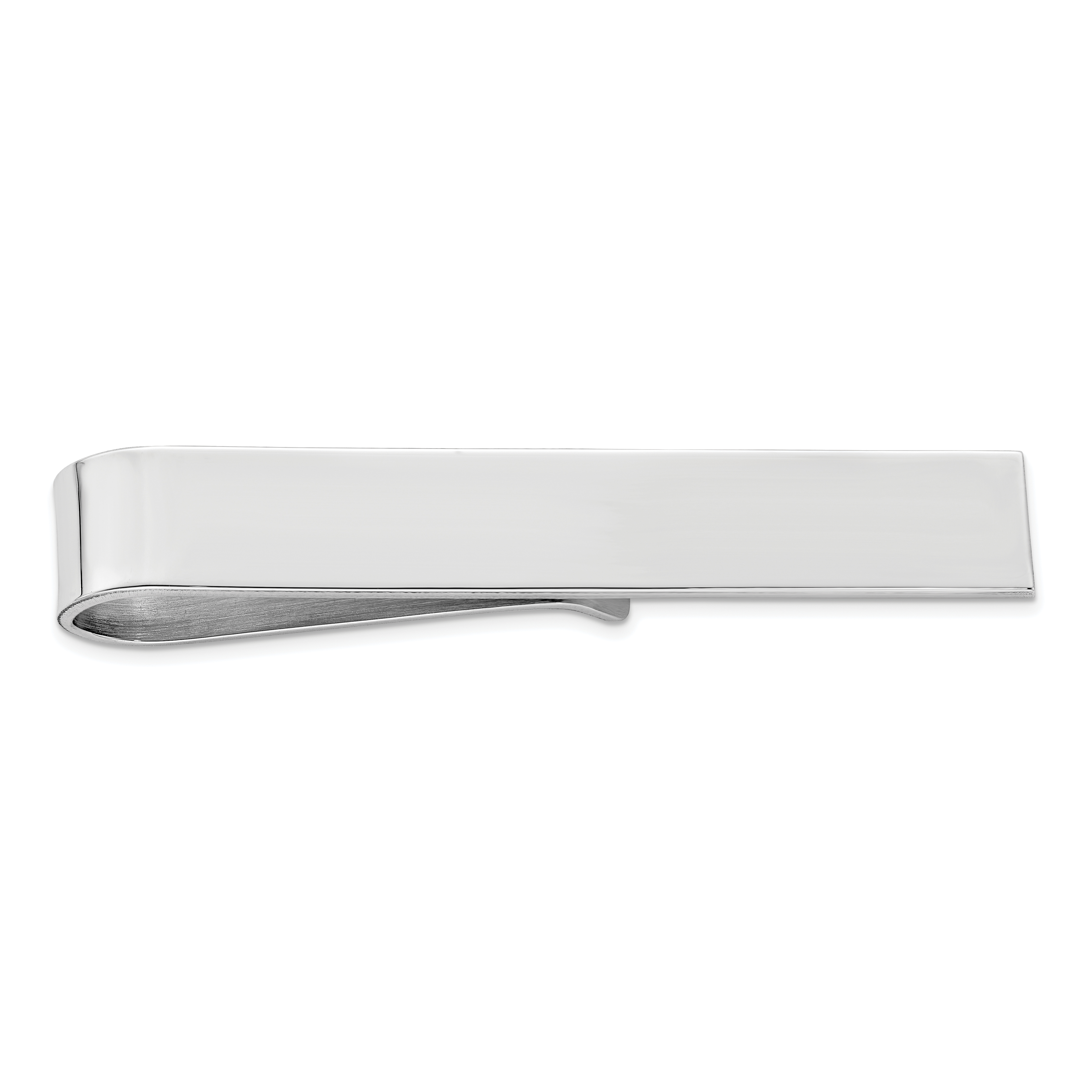 Sterling Silver Rhodium-plated Tie Bar (QQ147)