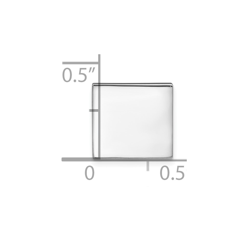 Sterling Silver Rhodium-plated Tie tac (QQ148)