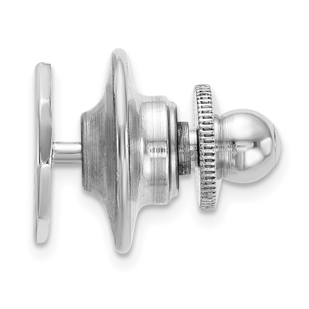 Sterling Silver Rhodium-plated Tie tac (QQ149)