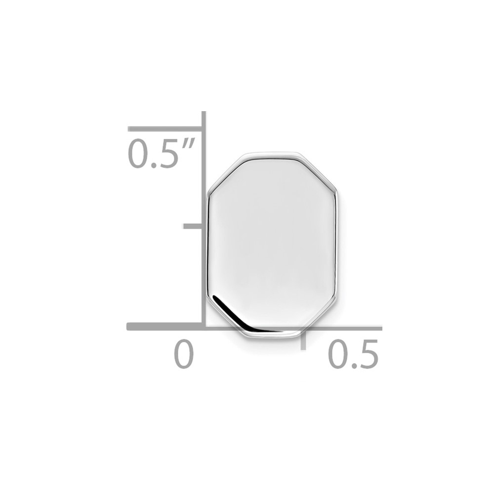 Sterling Silver Rhodium-plated Tie tac (QQ149)