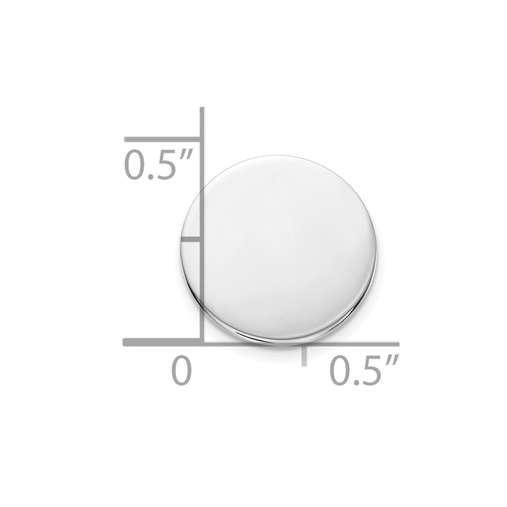 Sterling Silver Rhodium-plated Tie tac (QQ150)