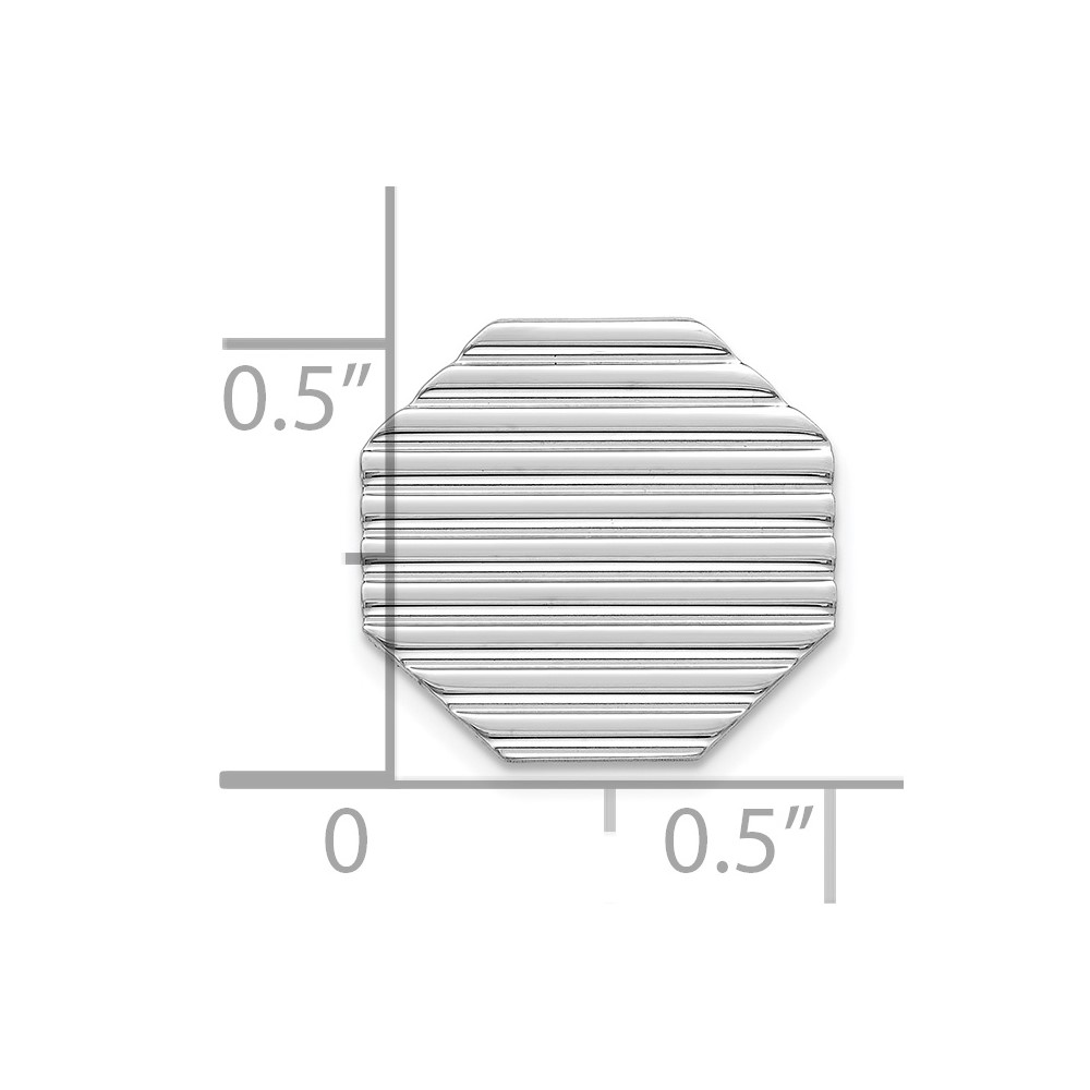 Sterling Silver Rhodium-plated Tie Tac (QQ187)