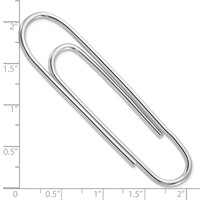 Sterling Silver Rhodium-plated Money Clip view 3