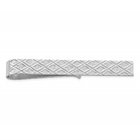 Sterling Silver Rhodium-plated Tie Bar view 1