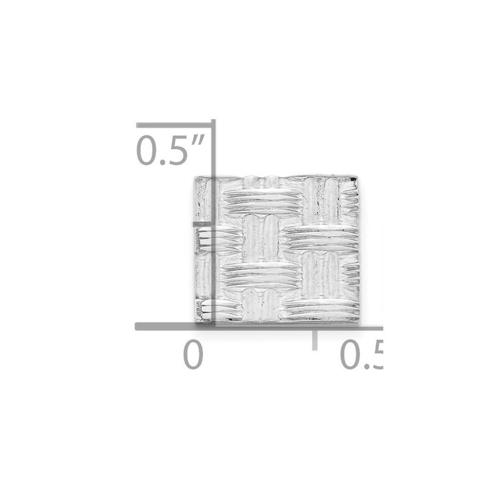 Sterling Silver Rhodium-plated Tie Tac (QQ195)