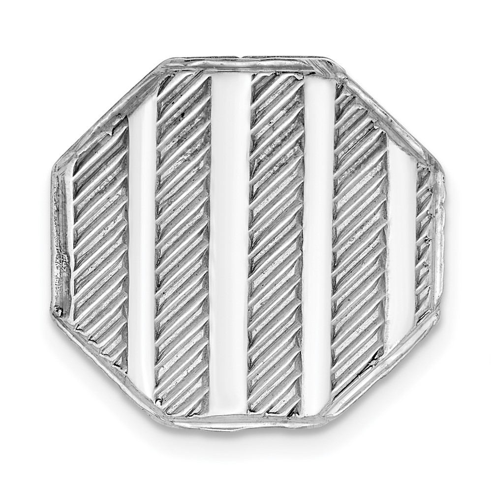 Sterling Silver Rhodium-plated Tie Tac