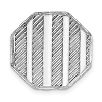 Sterling Silver Rhodium-plated Tie Tac view 1