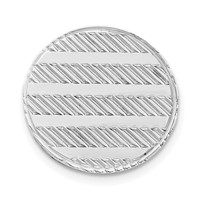 Sterling Silver Rhodium-plated Tie Tac view 1