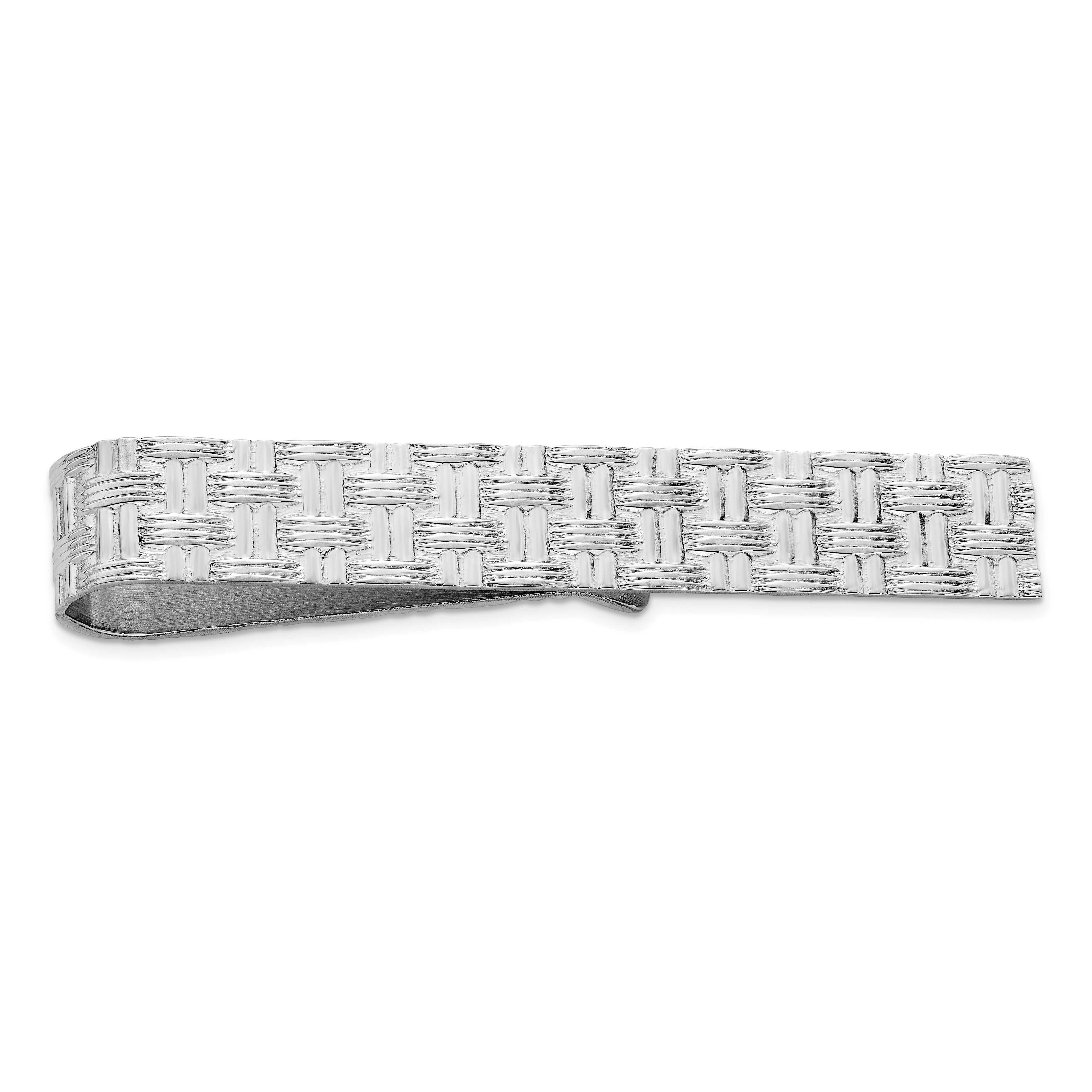 Sterling Silver Rhodium-plated Tie Bar (QQ203)