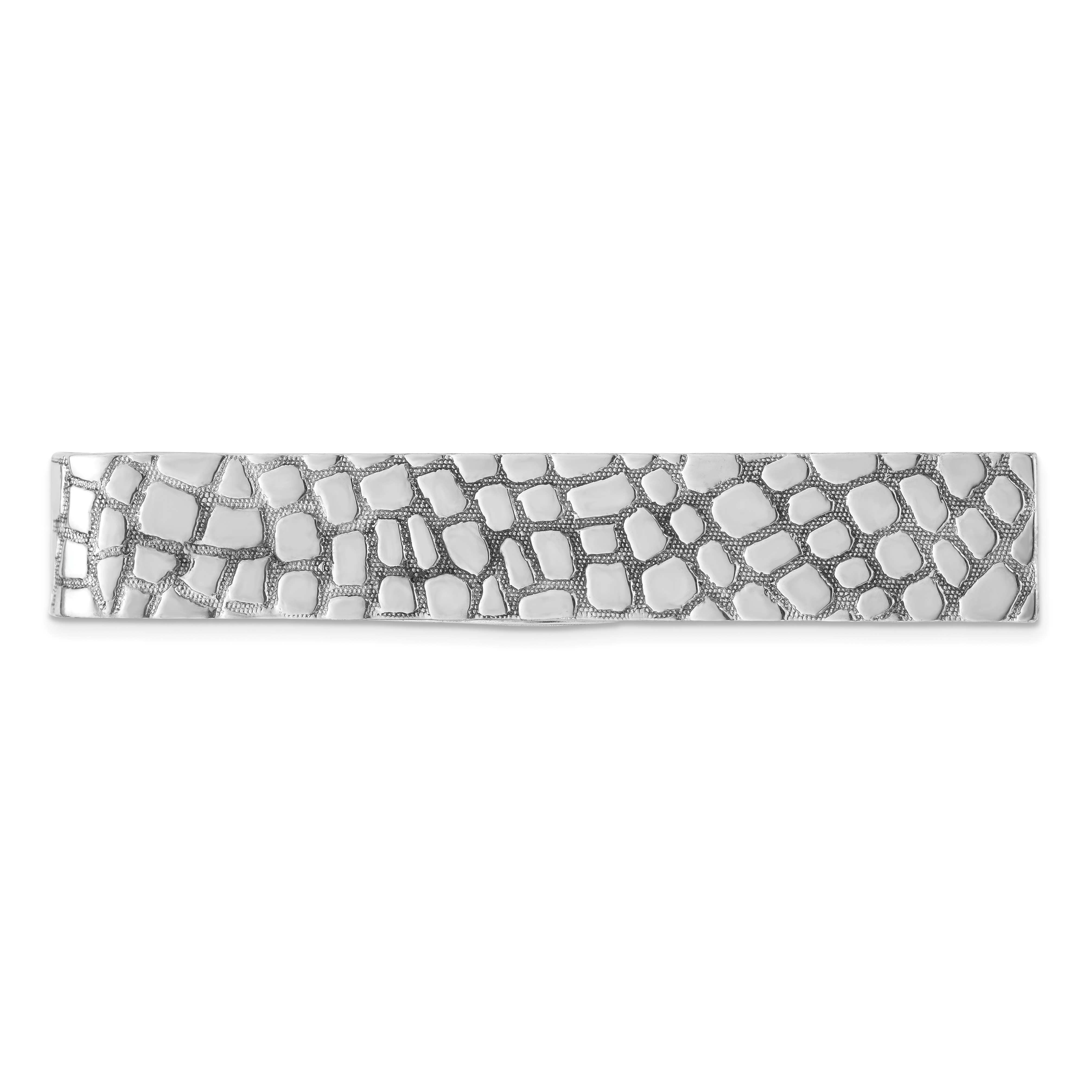 Sterling Silver Rhodium-plated Tie Bar (QQ205)