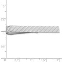 Sterling Silver Rhodium-plated Tie Bar view 2