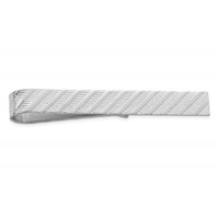 Sterling Silver Rhodium-plated Tie Bar view 1