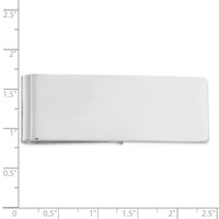 Sterling Silver Rhodium-plated Money Clip view 2