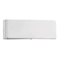 Sterling Silver Rhodium-plated Money Clip view 1