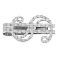 Sterling Silver Rhodium-plated Dollar Sign Money Clip view 1