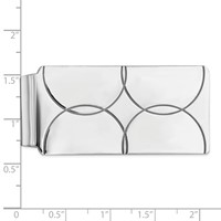 Sterling Silver Rhodium-plated Money Clip view 2