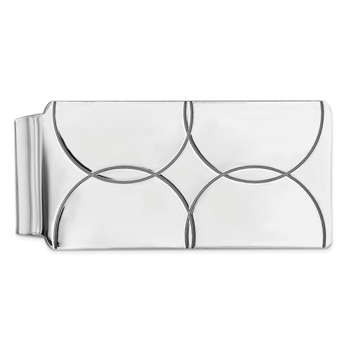 Sterling Silver Rhodium-plated Money Clip