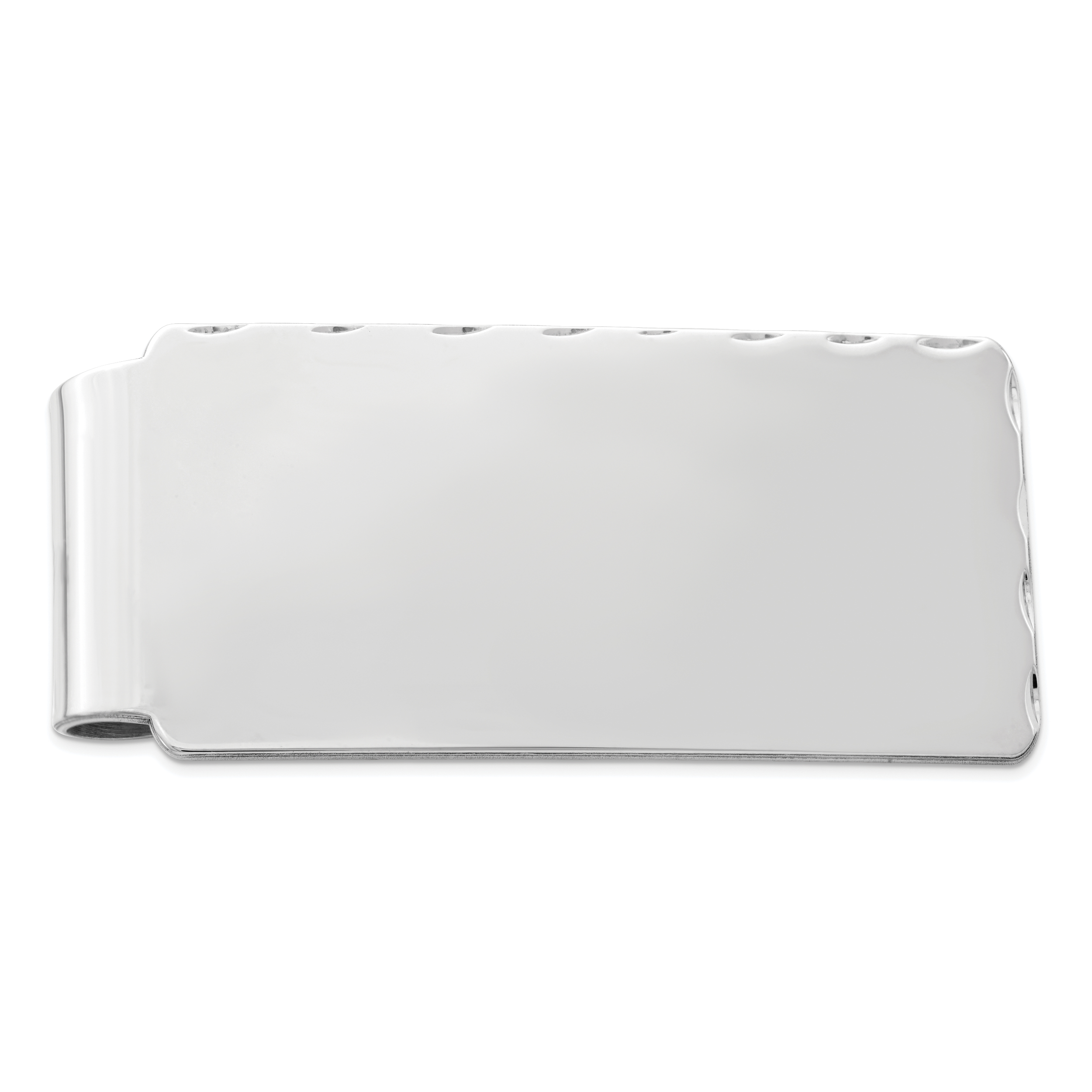 Sterling Silver Rhodium-plated Money Clip (QQ30)
