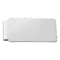 Sterling Silver Rhodium-plated Money Clip view 1