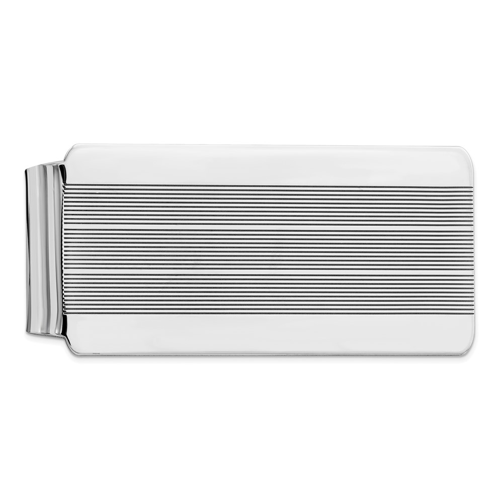 Sterling Silver Rhodium-plated Money Clip (QQ31)