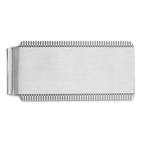 Sterling Silver Satin Rhodium-plated Front Money Clip view 1