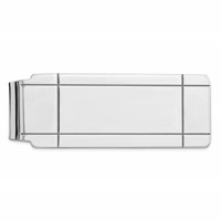 Sterling Silver Rhodium-plated Money Clip view 1