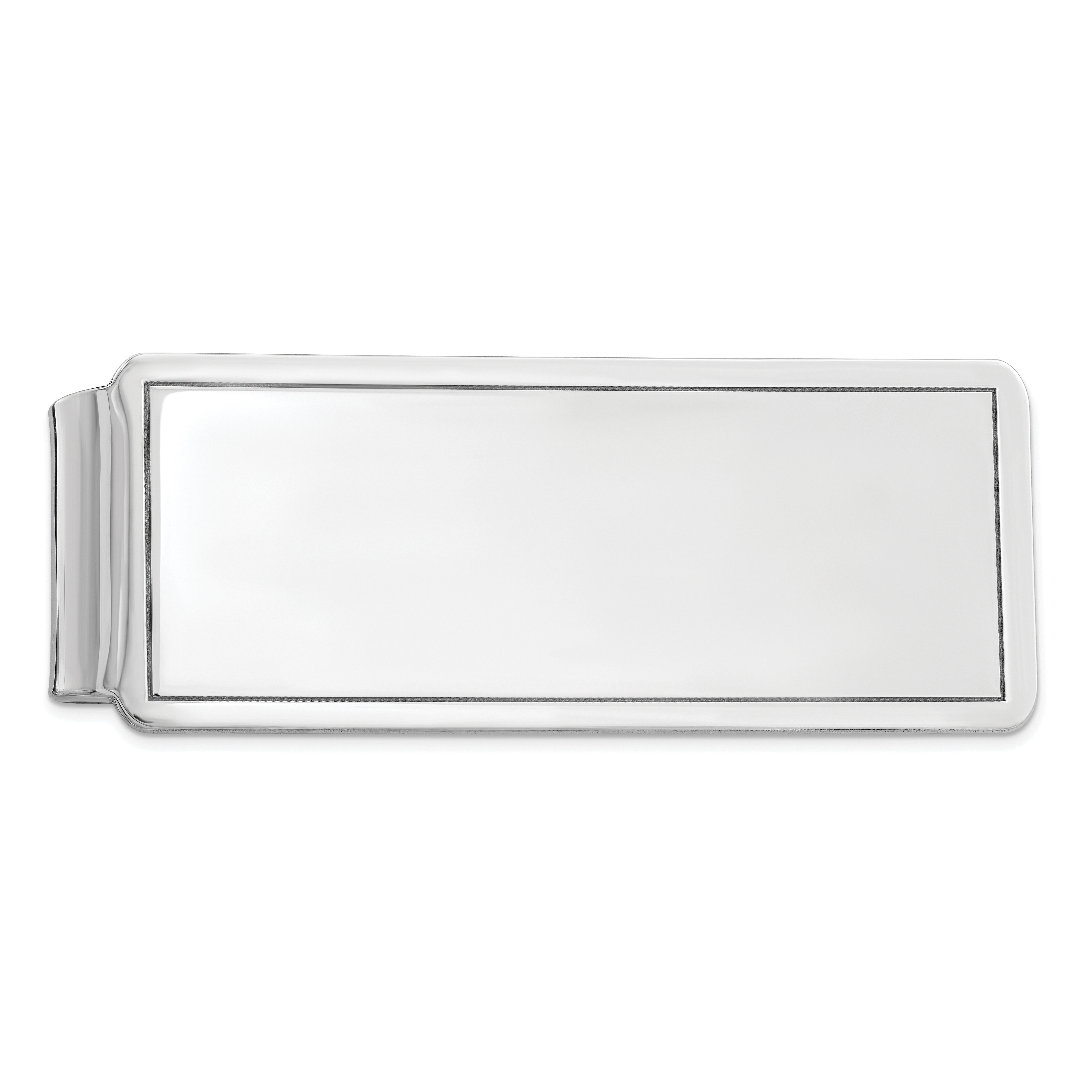 Sterling Silver Rhodium-plated Money Clip (QQ40)