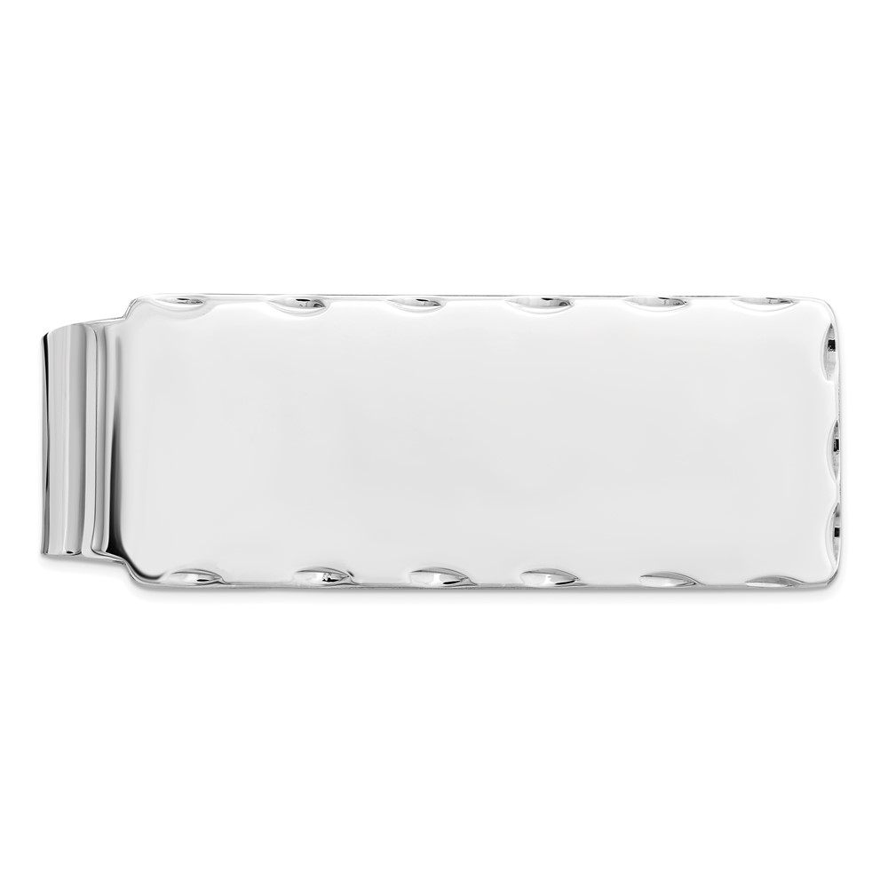 Sterling Silver Rhodium-plated Money Clip (QQ46)