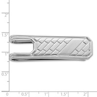 Sterling Silver Rhodium Plated Money Clip view 2