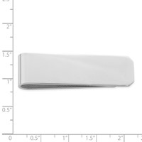 Sterling Silver Rhodium Plated Money Clip view 3