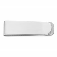 Sterling Silver Rhodium Plated Money Clip view 1