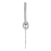 Sterling Silver Rhodium Plated Key Chain view 2