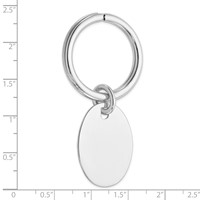 Sterling Silver Rhodium Plated Key Chain view 3