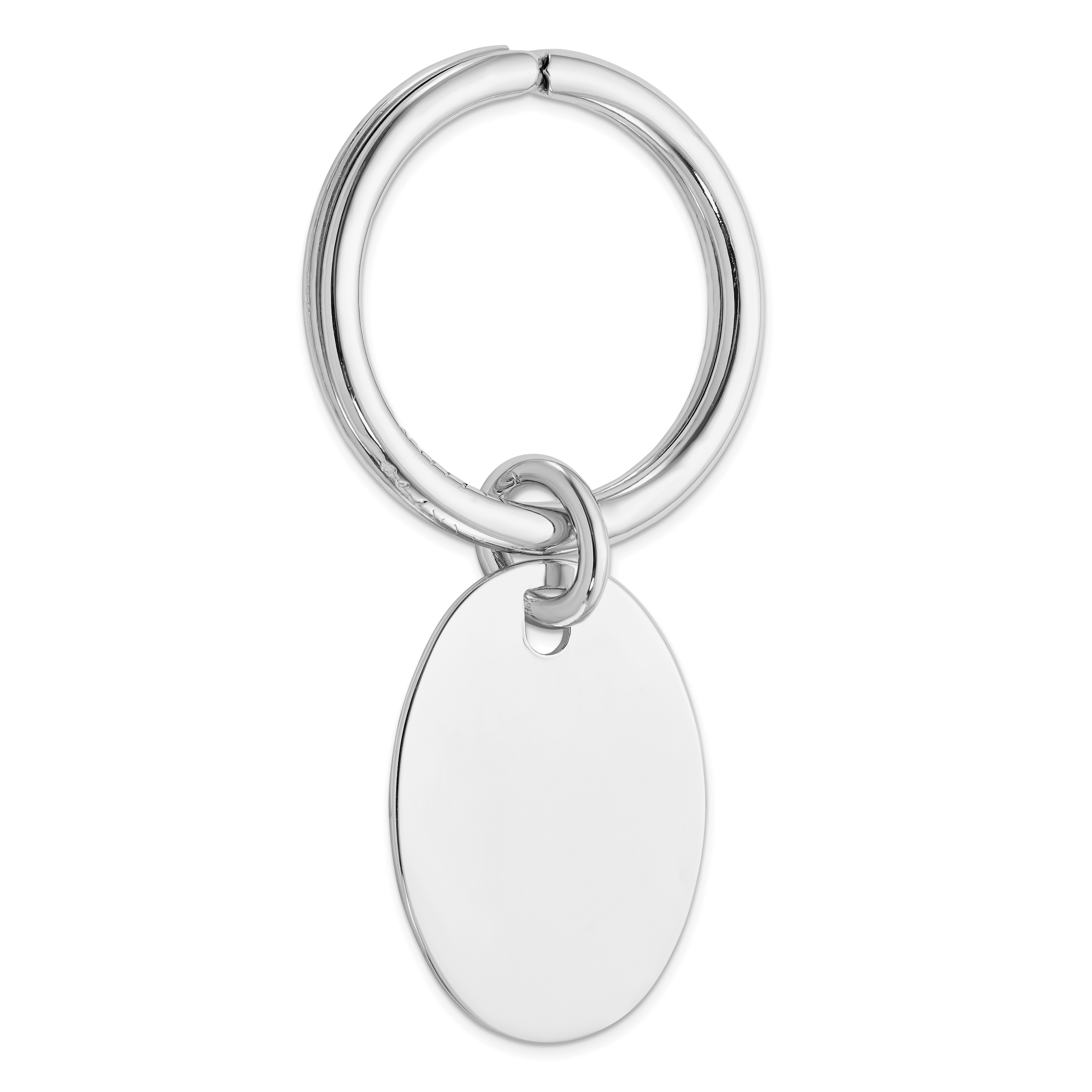 Sterling Silver Rhodium Plated Key Chain (QQ532)