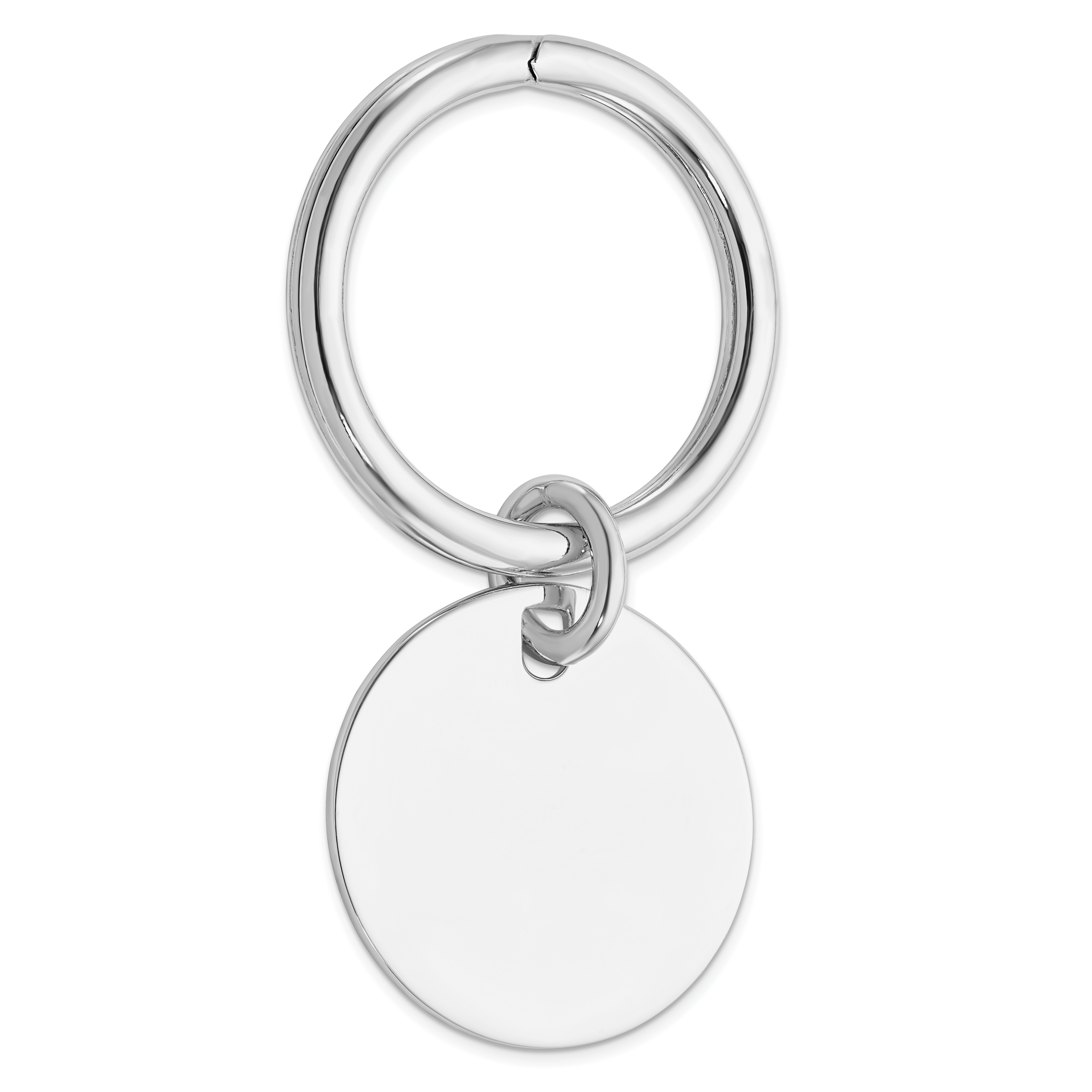 Sterling Silver Rhodium Plated Key Chain (QQ535)