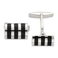 Sterling Silver Onyx Cufflinks view 1