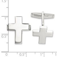 Sterling Silver Cross Cuff Links view 2
