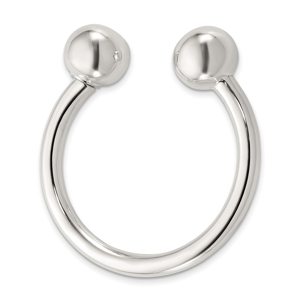 Sterling Silver 1 Screw-off Ball Key Chain (QQ667)